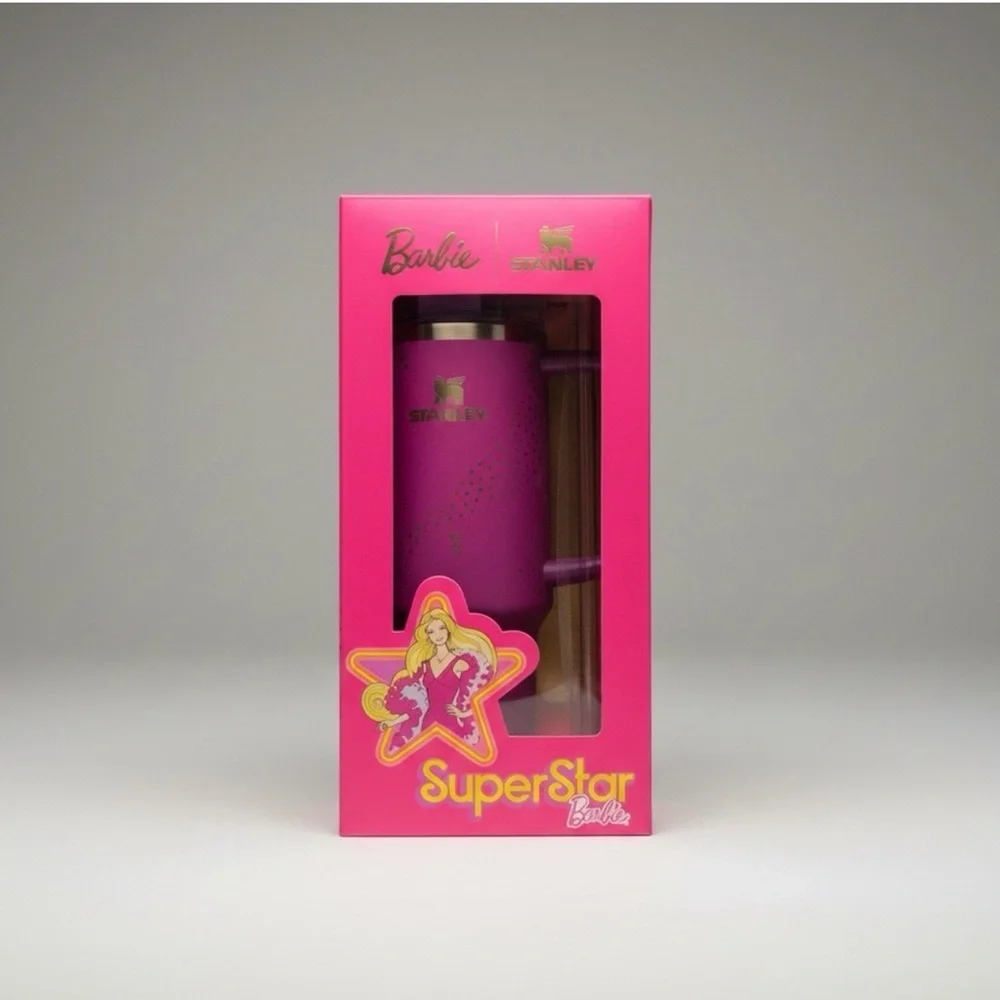 Barbie X Stanley Iconic Pink SuperStar 40OZ Quencher Tumbler - Picture 3 of 8